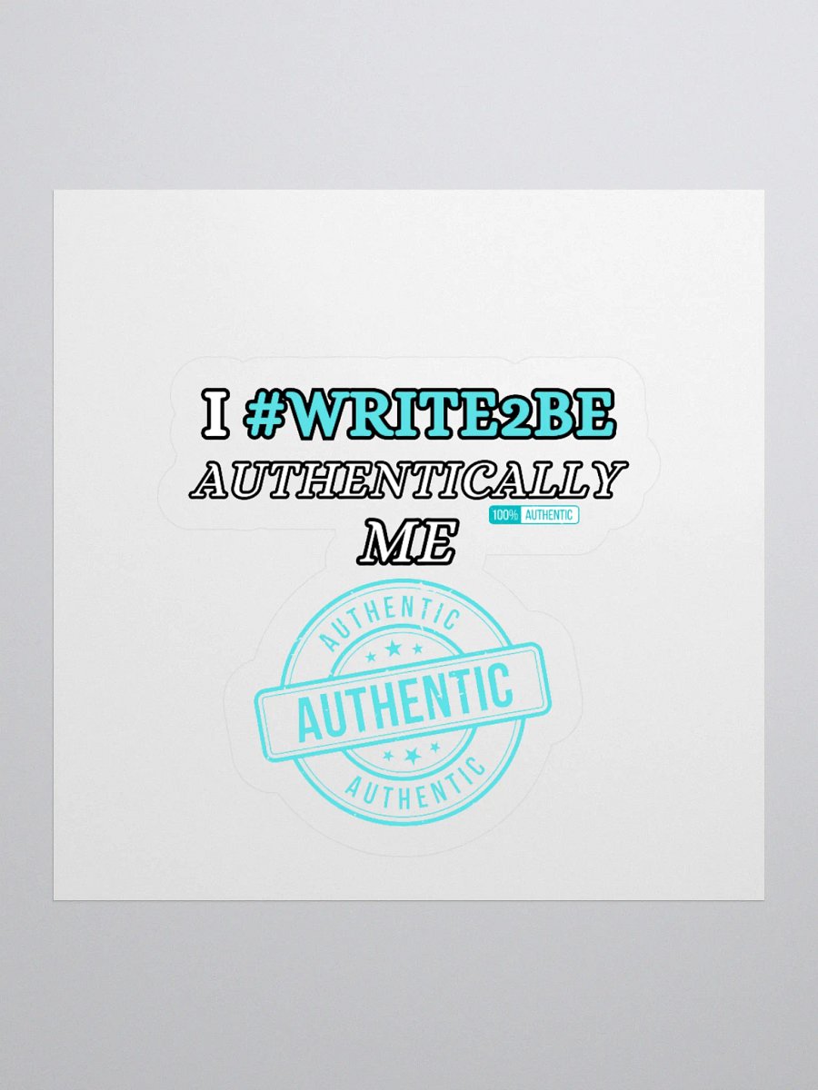 #Write2Be Authentically Me Sticker product image (1)