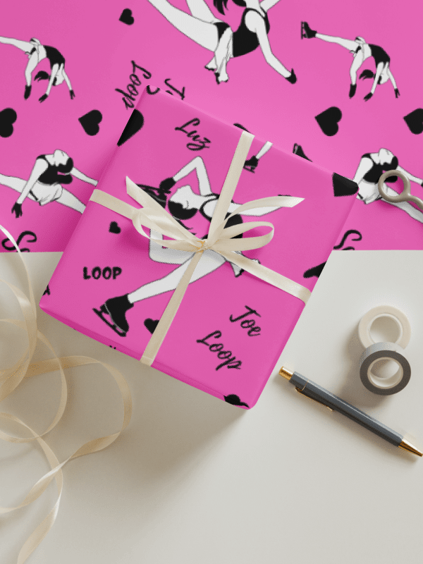 Ice Skaters Wrapping Paper Set product image (1)