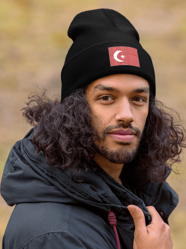 Flag of Turkey Cuffed Beanie product image (13)