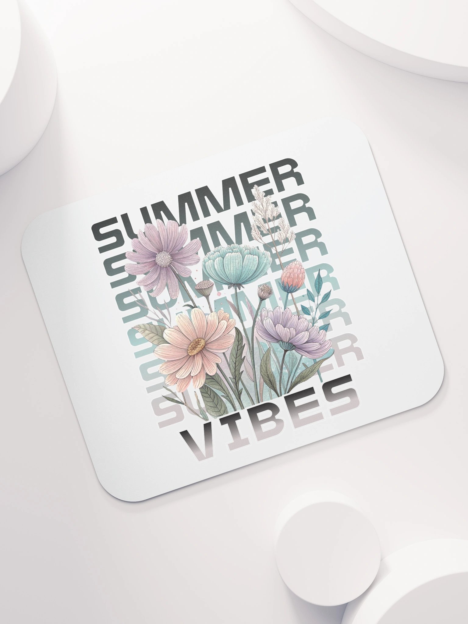 Summer Vibes Boho Flowers Floral Mouse Pad product image (7)