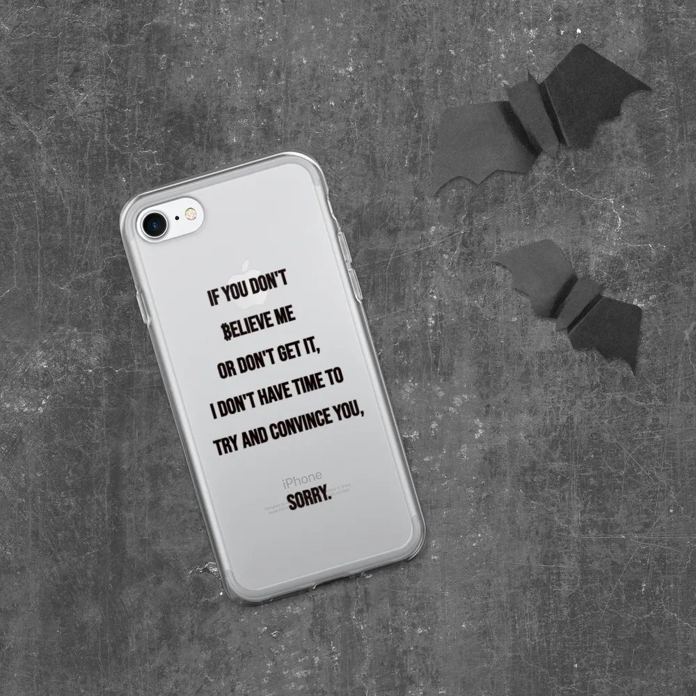 SATOSHI Quote - iPhone Clear Case product image (5)