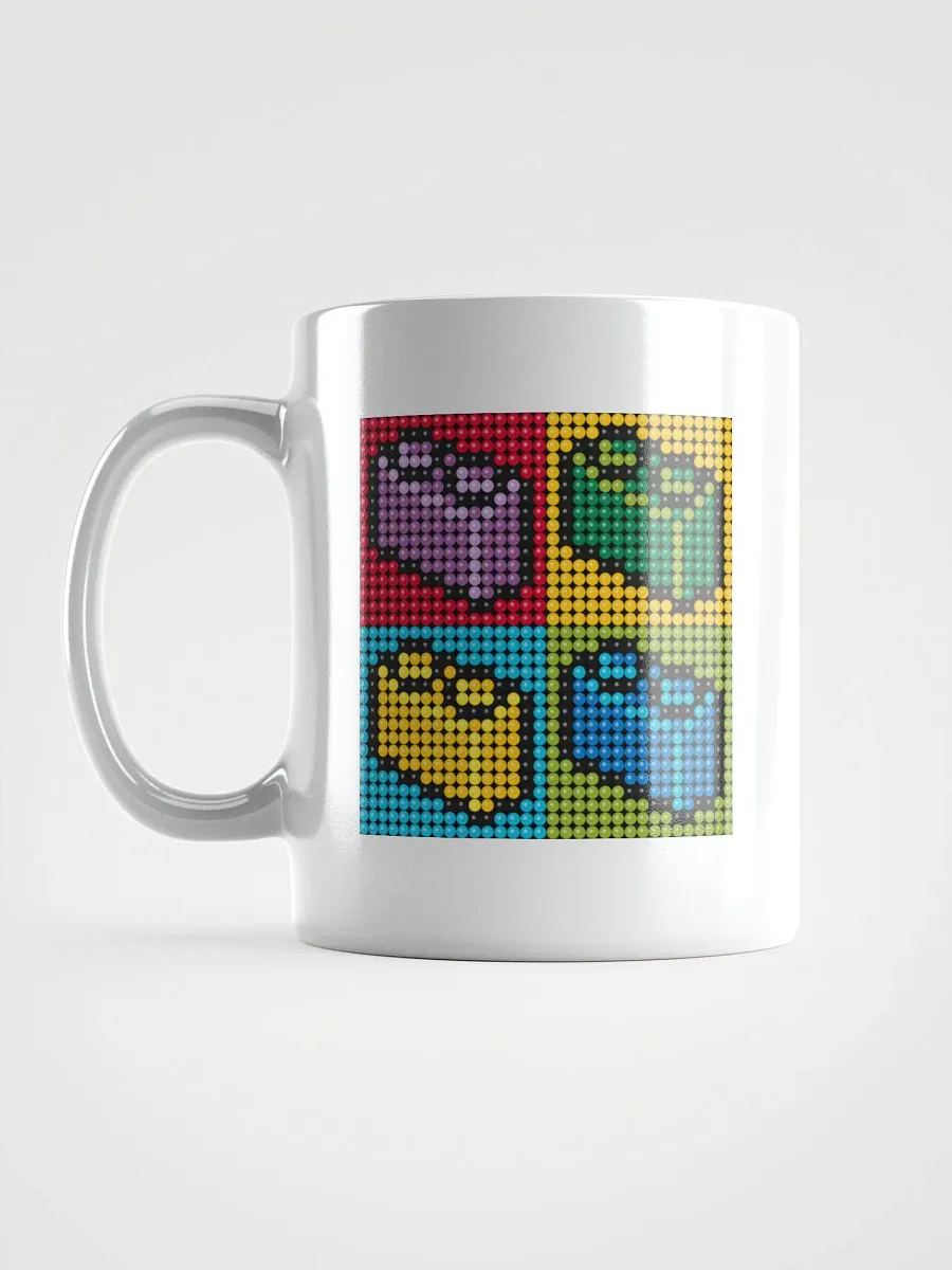 Brick Pixel Art White Glossy Mug product image (1)