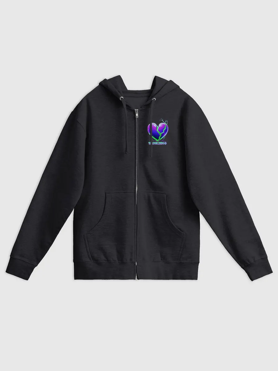 TZCrazyHeart Zip front hoodie product image (1)