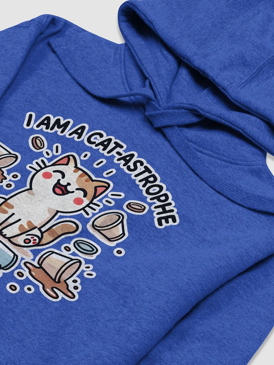 I am a cat-astrophe dark hoodie product image (3)