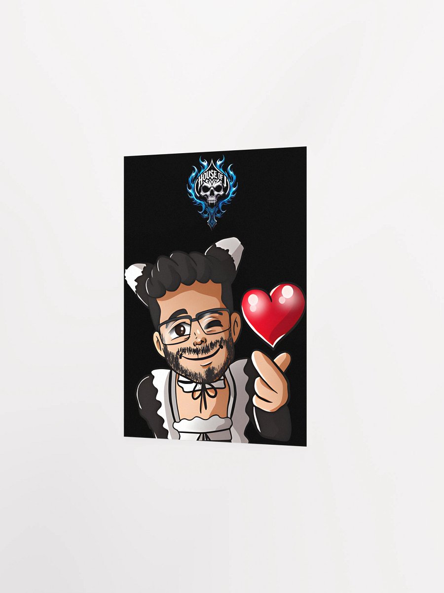 "Maid J " Heart Poster (Dark) product image (2)
