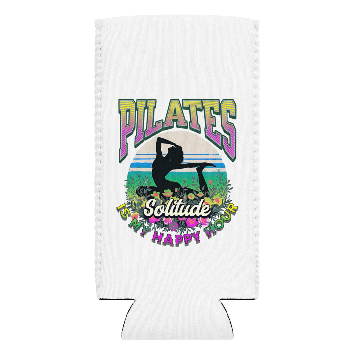 Pilates Is My Happy Hour Solitude Serenity Can Cooler product image (2)