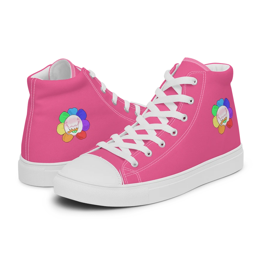 Pink and White Flower Sneakers product image (16)