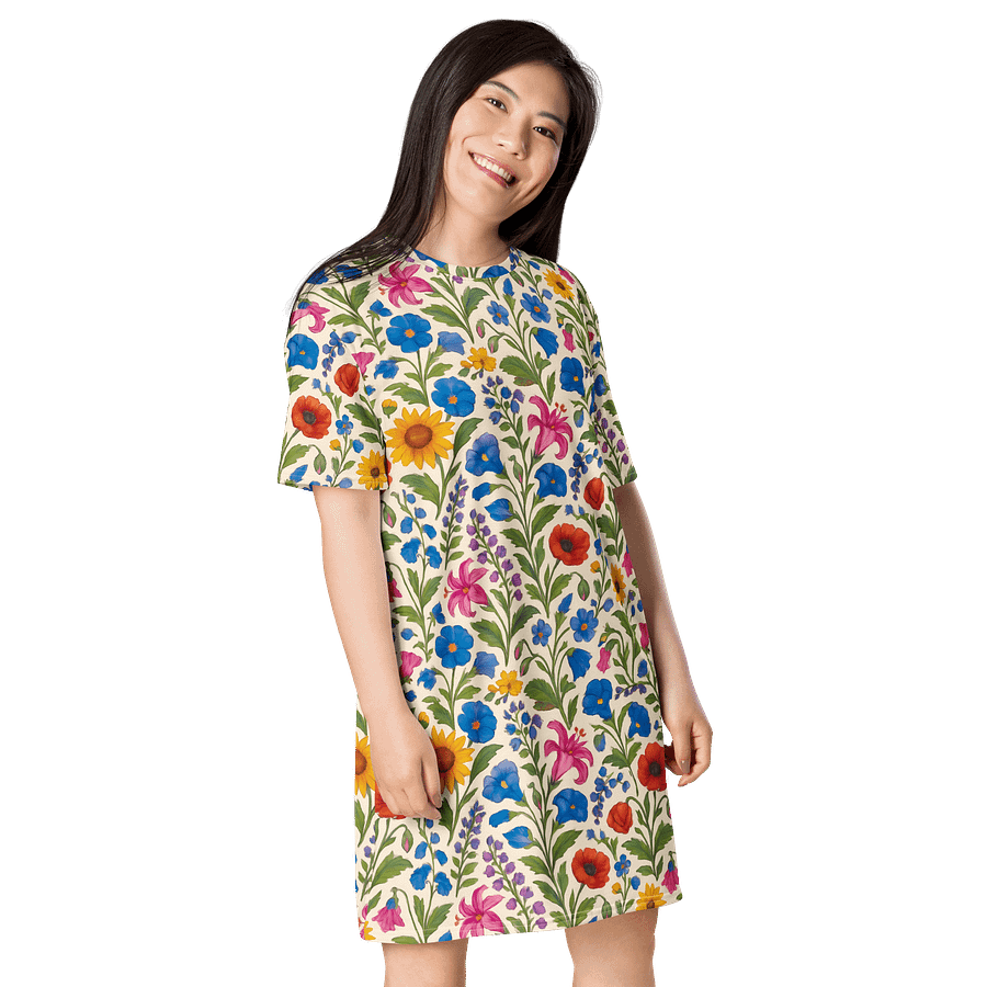 Floral T-Shirt Dress for Women – Bold Summer & Spring Style product image (4)