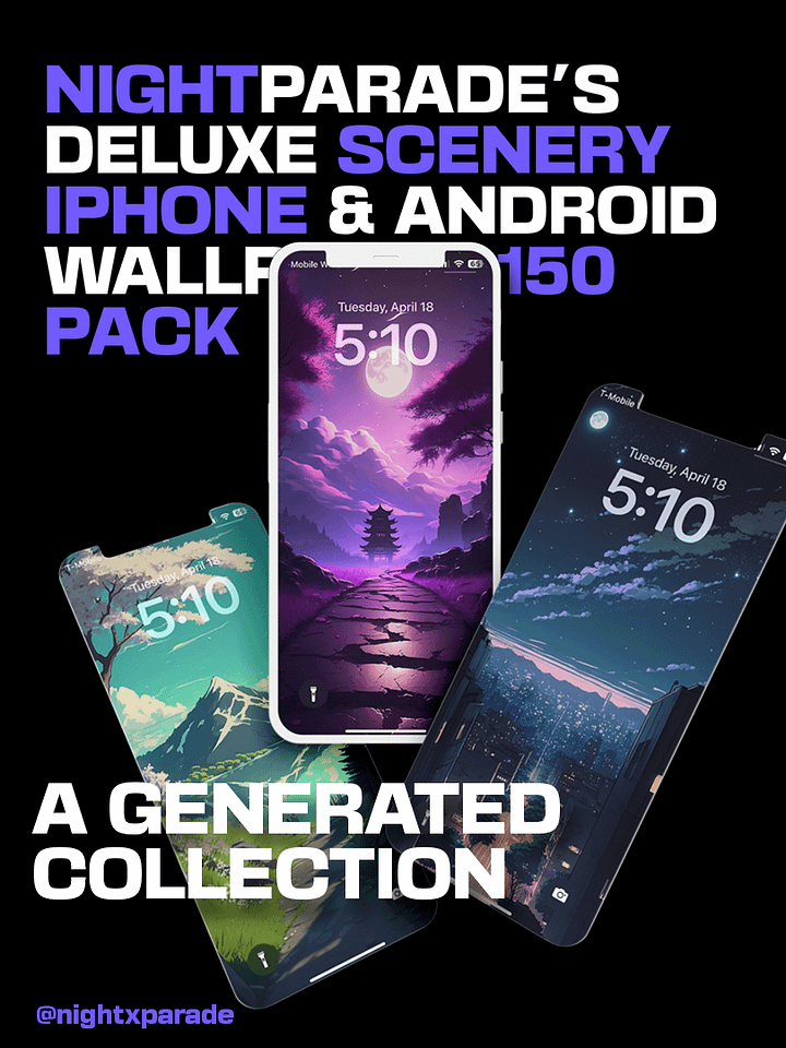 NightParade's Deluxe Scenery iPhone & Android 150 Wallpaper Pack product image (1)