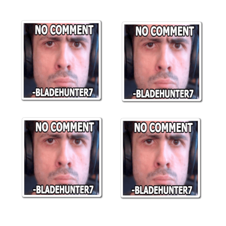 (BUNDLE 4 PACK) No Comment Bladehunter7 Magnet product image (1)