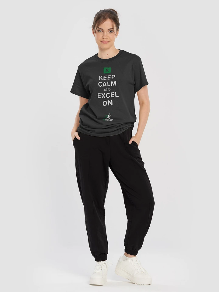 Keep Calm And Excel On - Black T-Shirt product image (2)