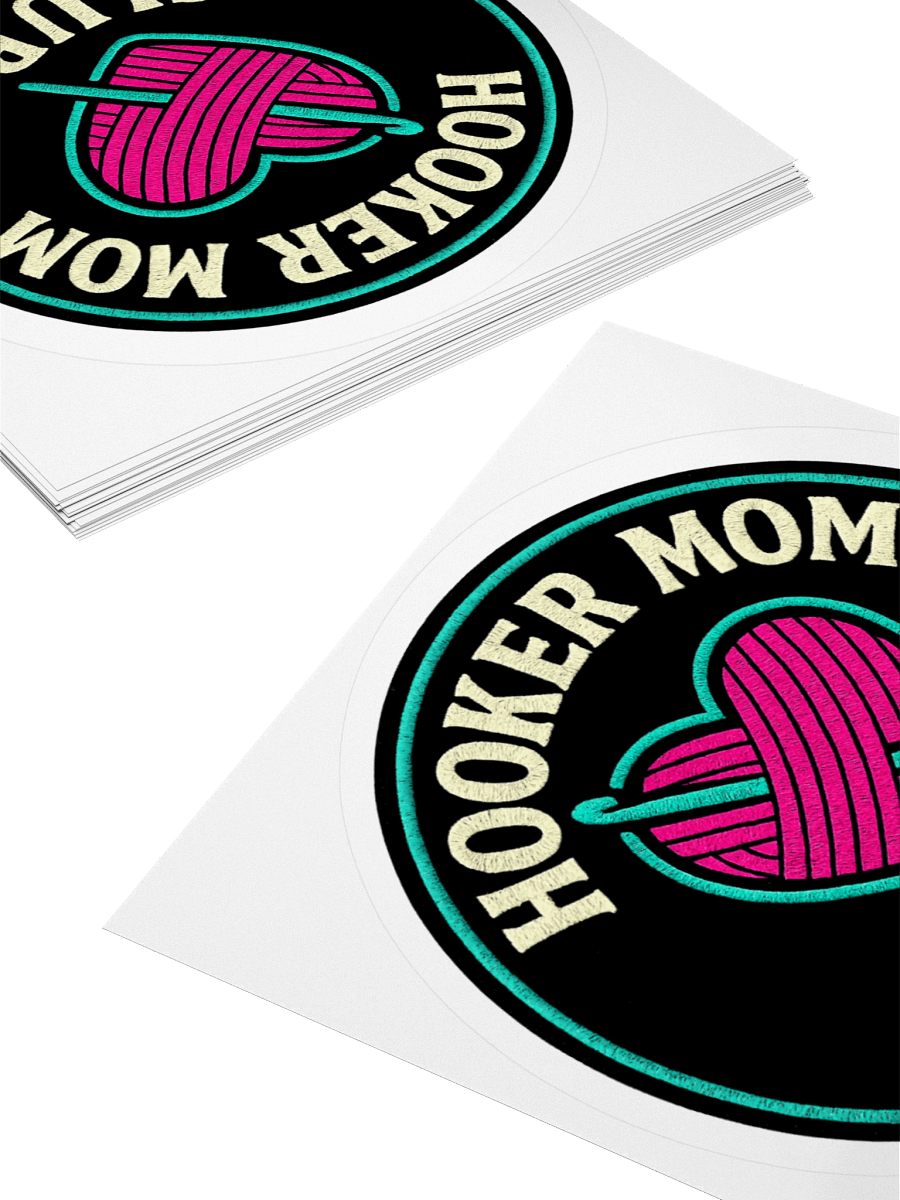 Hooker Mom™ Club Badge Sticker – Official Member Seal product image (4)