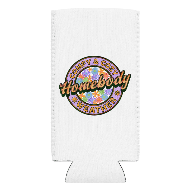 Homebody Comfy And Cozy Weather Retro Floral Can Cooler product image (2)