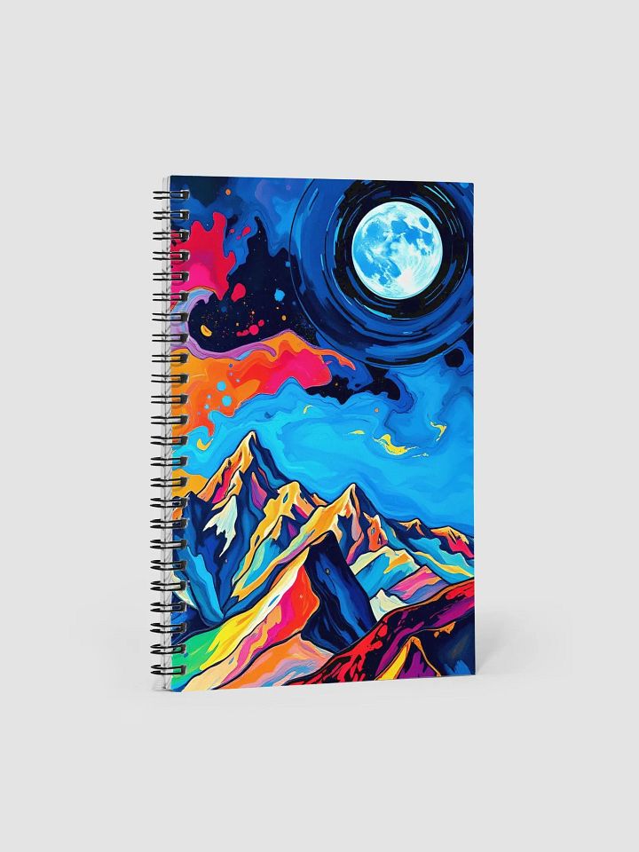 Moonlit Mountain Dreams Spiral Notebook product image (1)