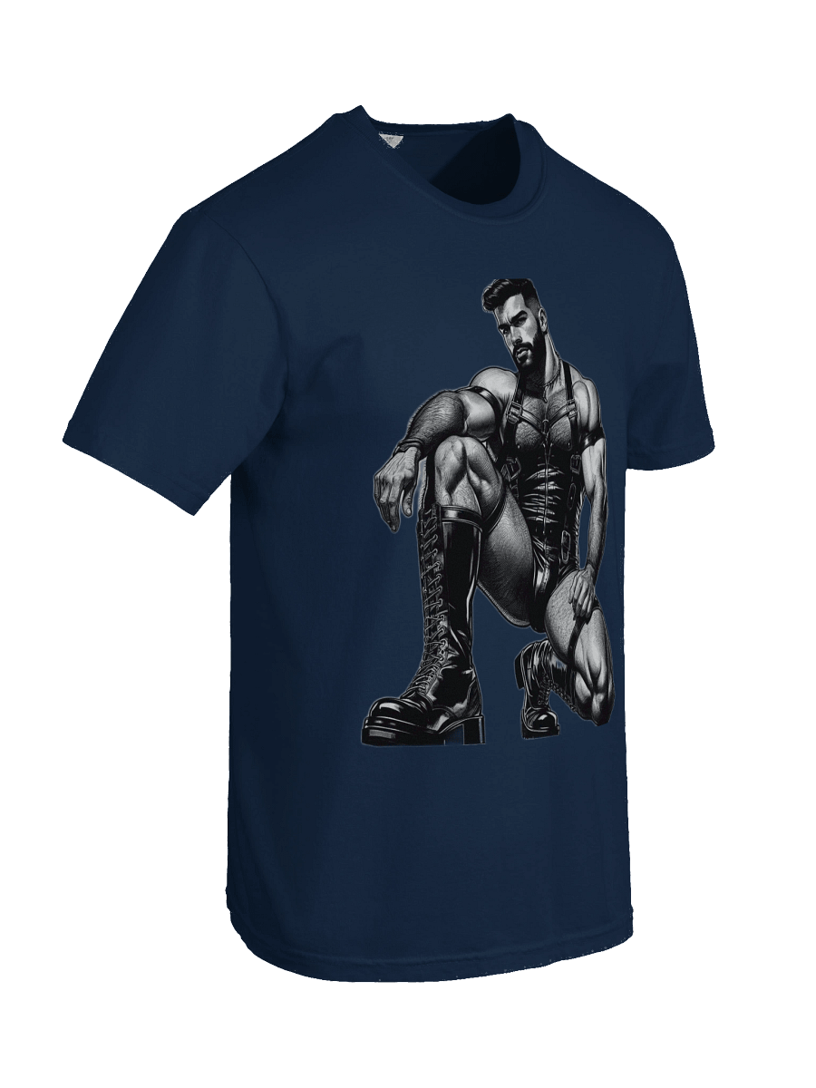 Gay Leather Top Man Leder Pride Daddy Tom of Finland Tribute Graphic DesignT-Shirt product image (62)