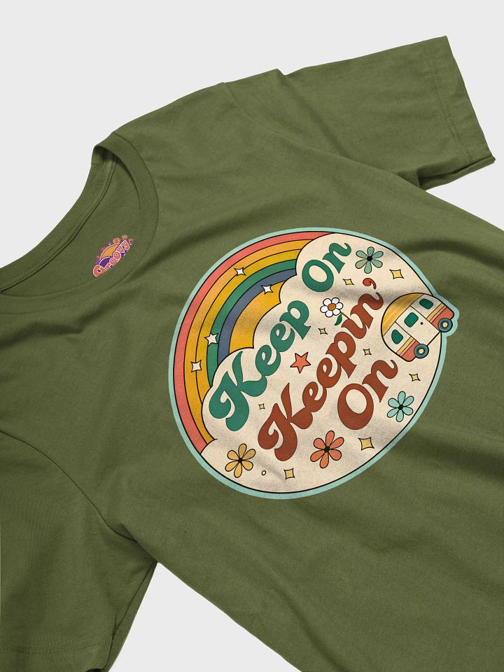 Retro Rainbow 'Keep On Keepin' On' T-Shirt product image (2)