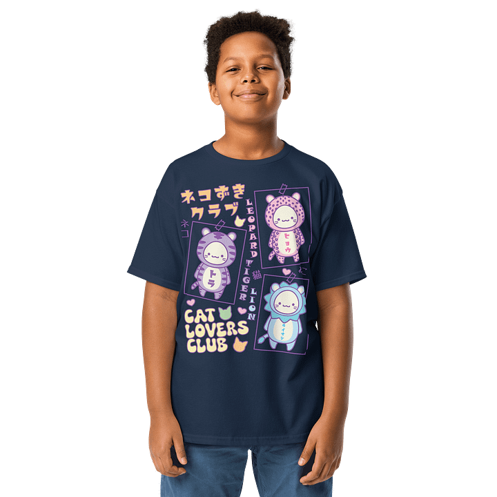 CAT LOVERS CLUB 1- Unisex Youth Heavyweight T-shirt product image (1)