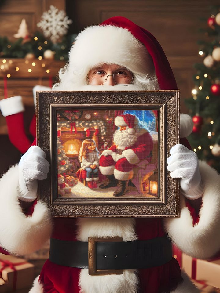 Girl Visits Santa's Grotto product image (1)