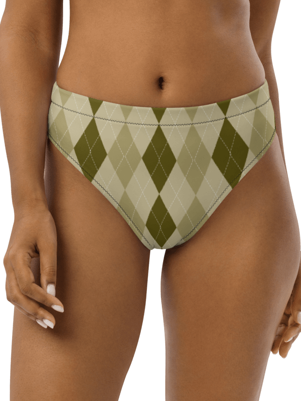 Green Argyle Paradise Bikini Bottoms product image (3)