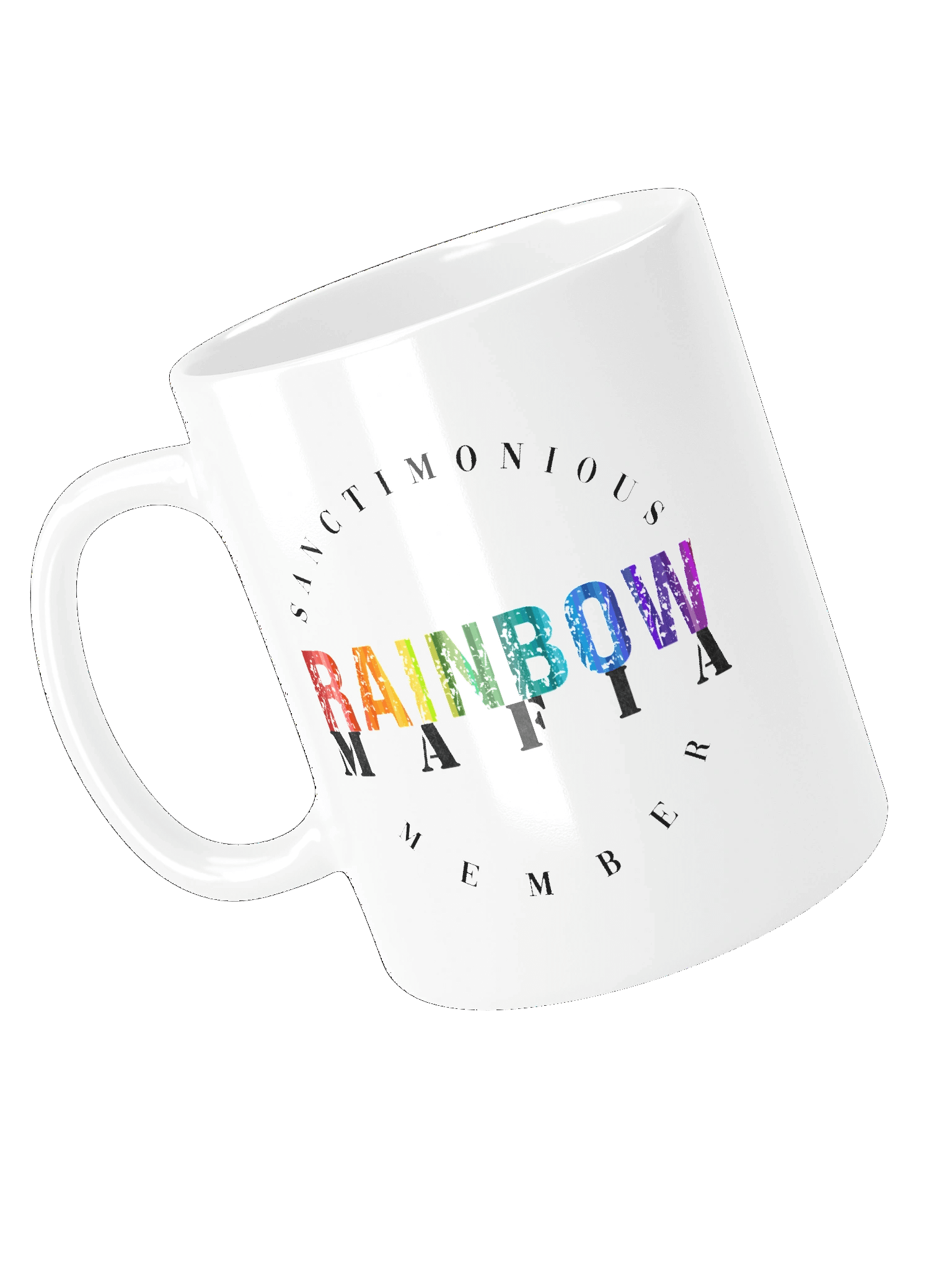 Rainbow Mafia White Glossy Mug product image (4)