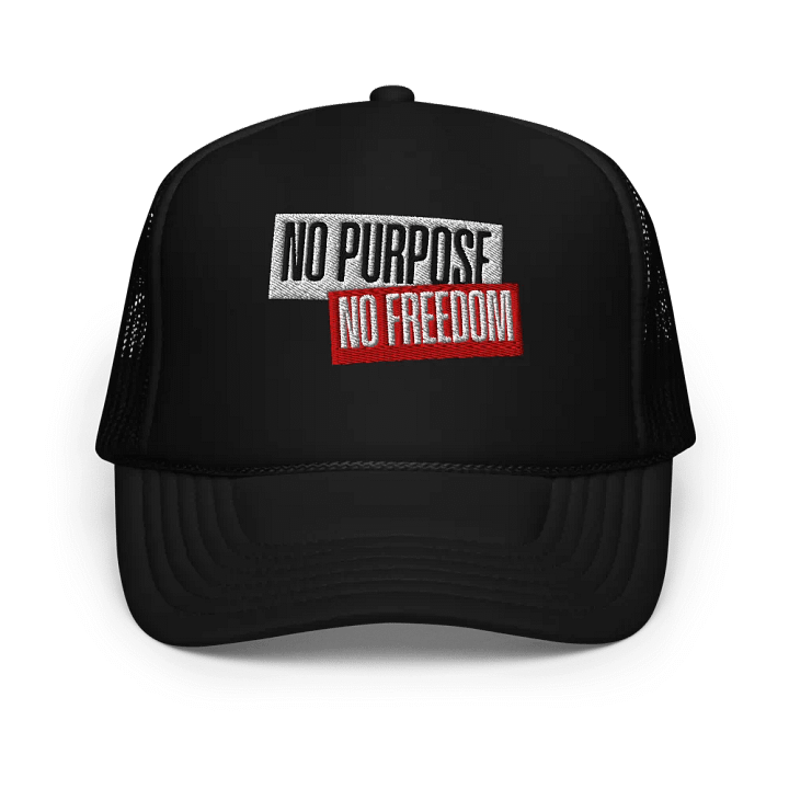 Rebel Red Foam Trucker Hat | | No purpose no freedom product image (2)