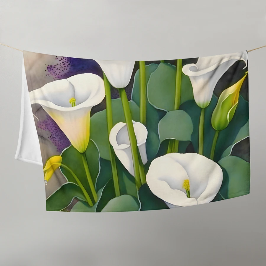 Calla Lily Easter White Lilies Garden Flowers Throw Blanket product image (5)
