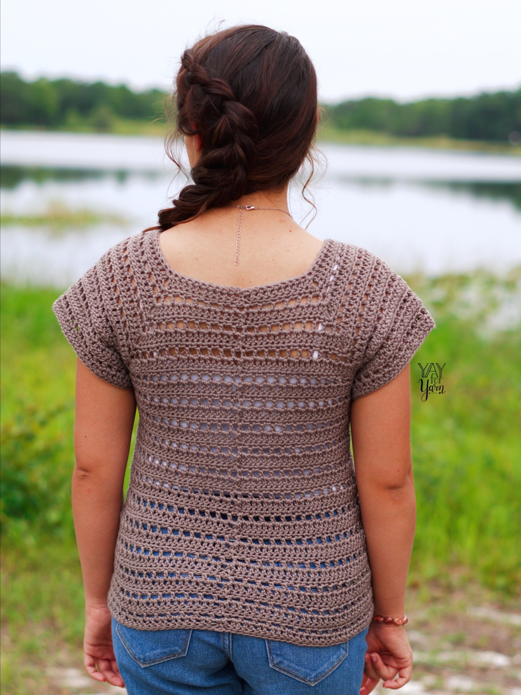 Driftwood Tee - PDF Crochet Top Pattern & Video Tutorial product image (8)
