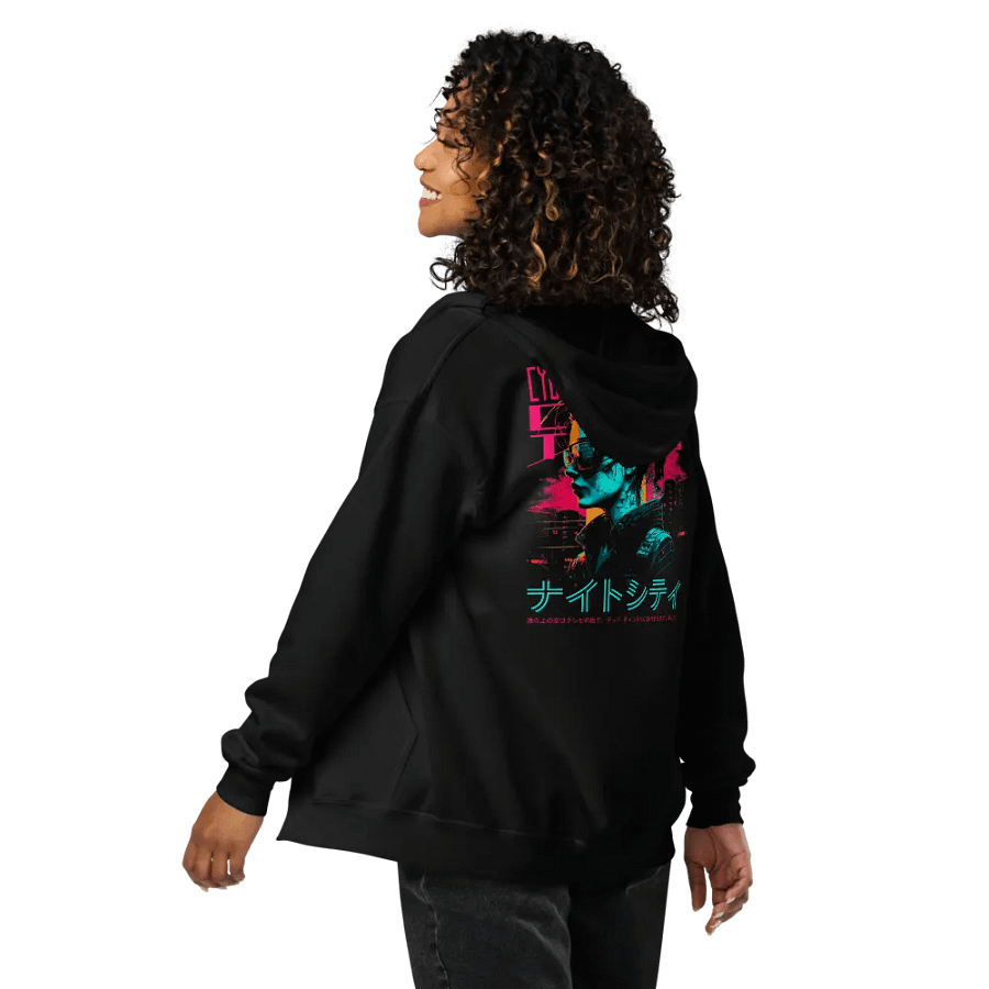 Cyber Mechanical Fox Unisex Zip Hoodie product image (10)
