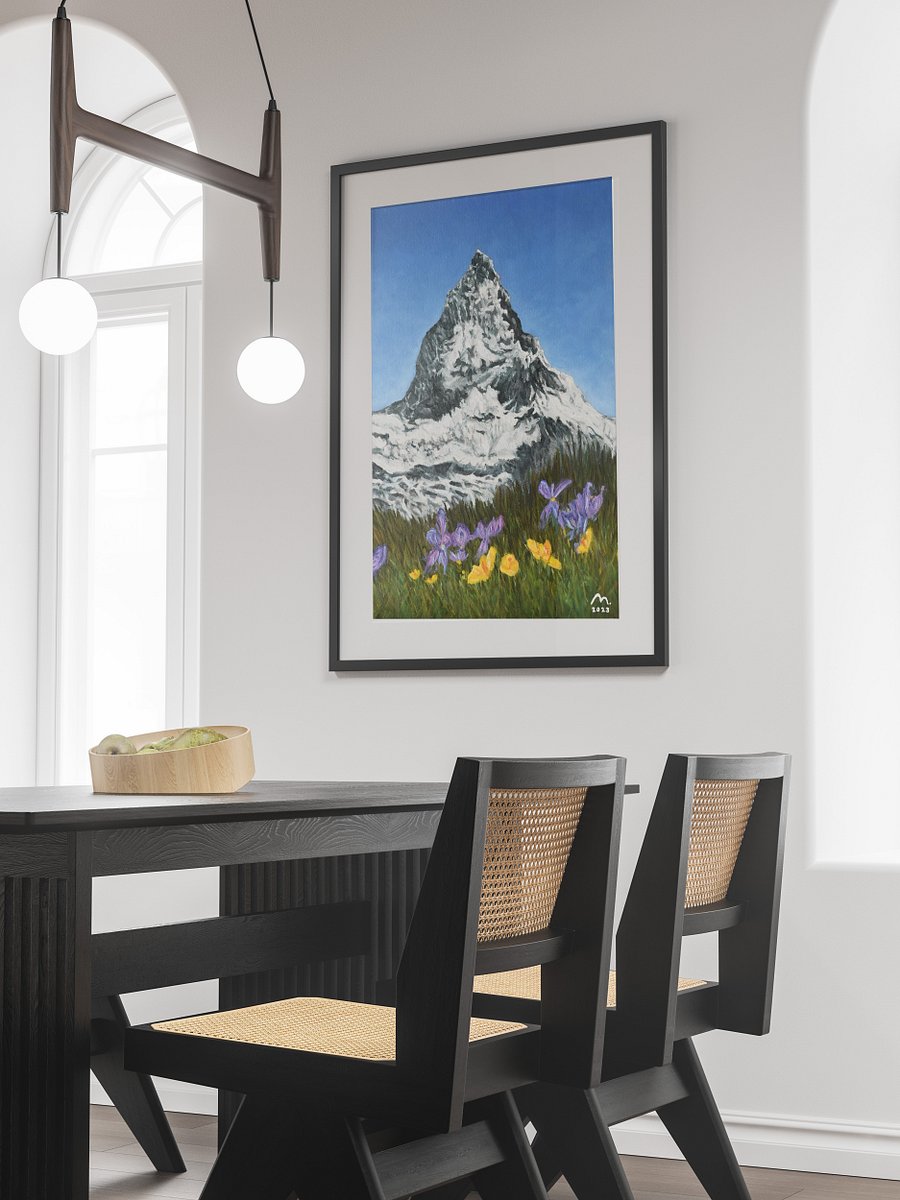 Dainty Flowers by the Matterhorn Art Print product image (3)