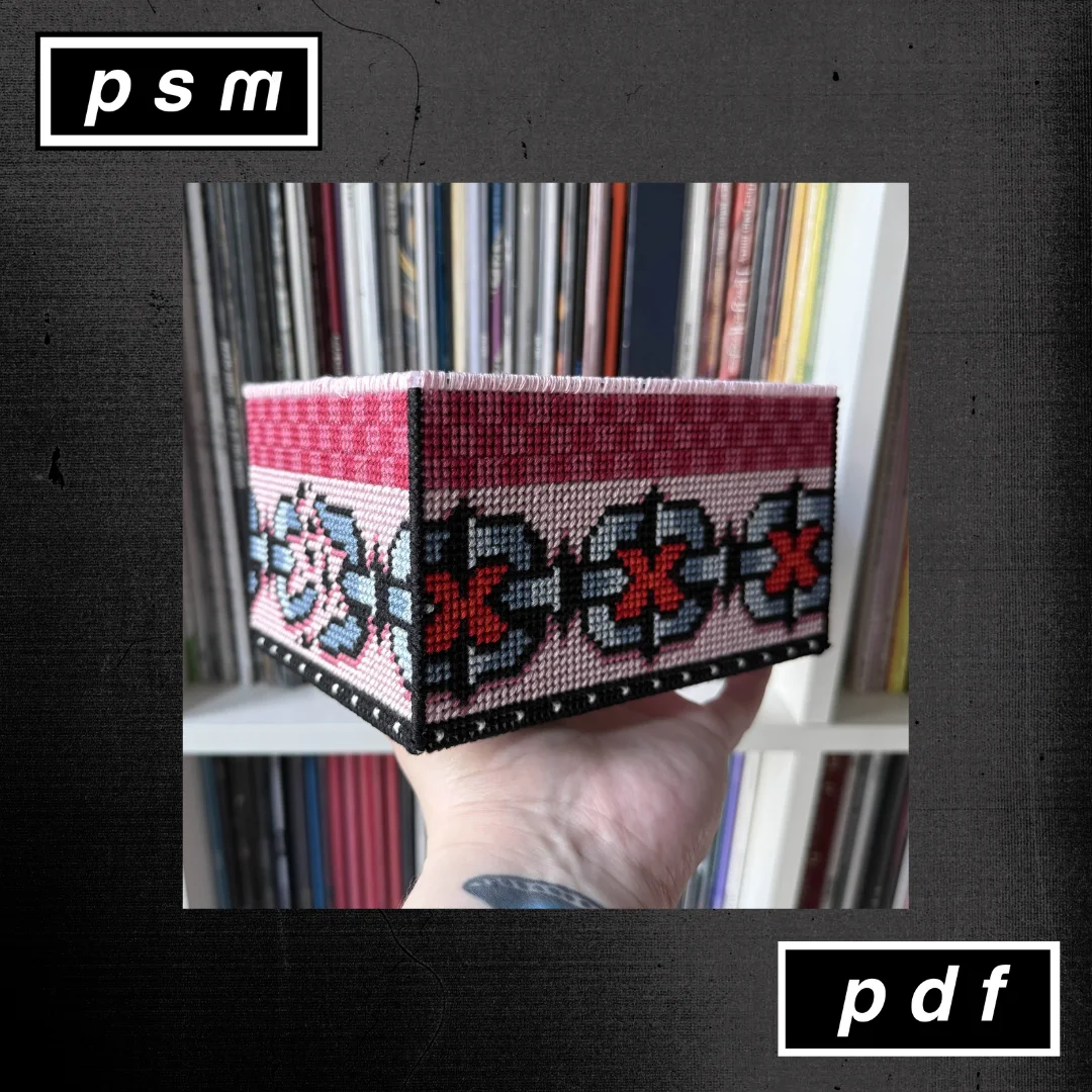 'Lil Devil Pink Plastic Canvas Lidded Box product image (3)