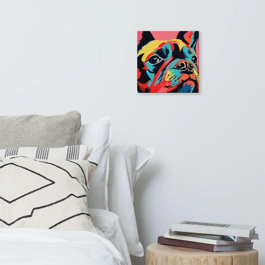 Colorful French Bulldog Wall Art #548 product image (3)