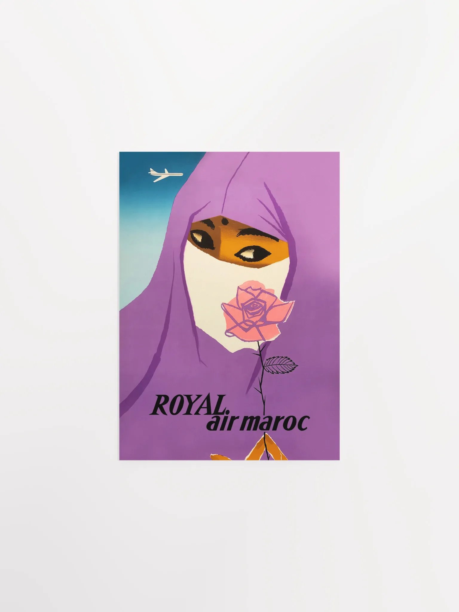 Morocco, Air Maroc, 1958 — retro travel poster, vintage travel print product image (7)