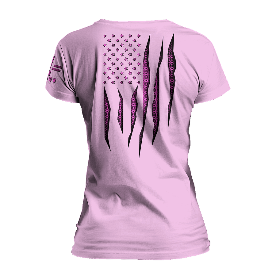 Pink Carbon Onyx Flag Women's Relaxed Fit product image (1)