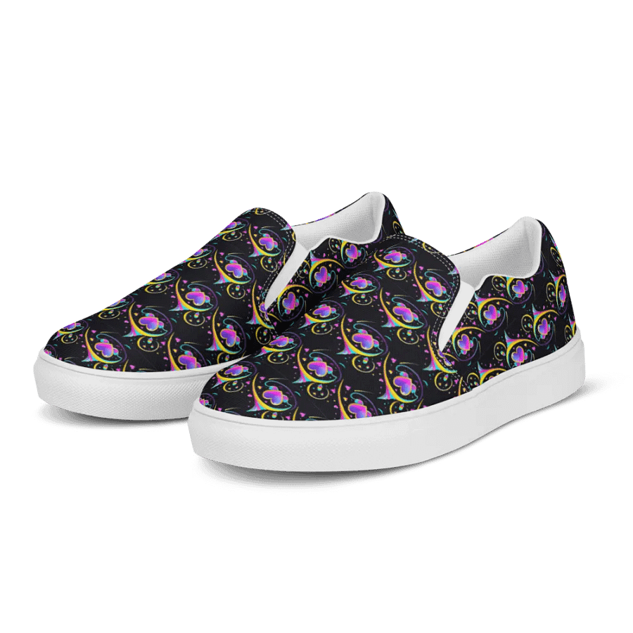Valentines Heart All Over Print Slip On Shoes product image (4)