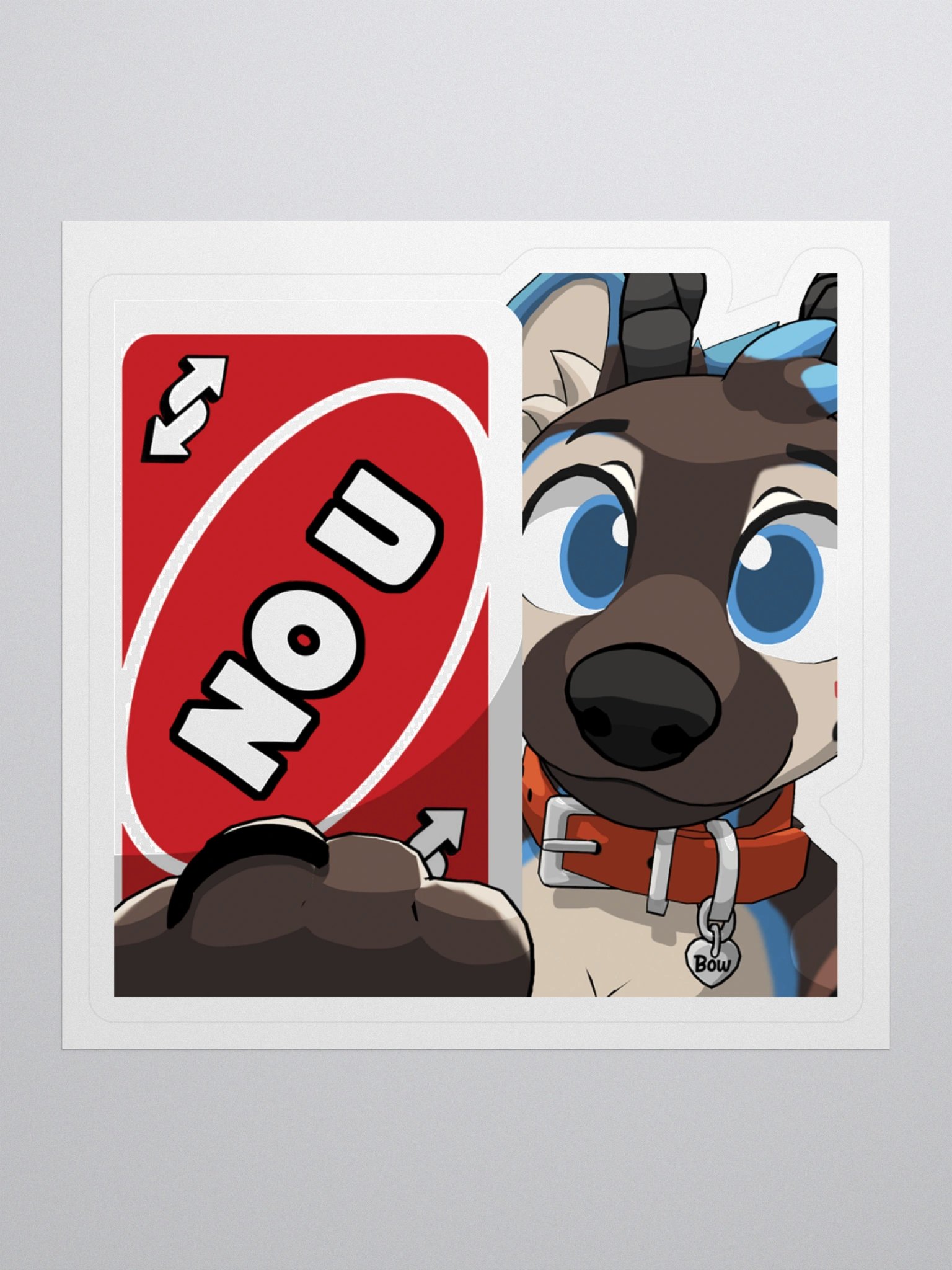 No U Sticker product image (1)