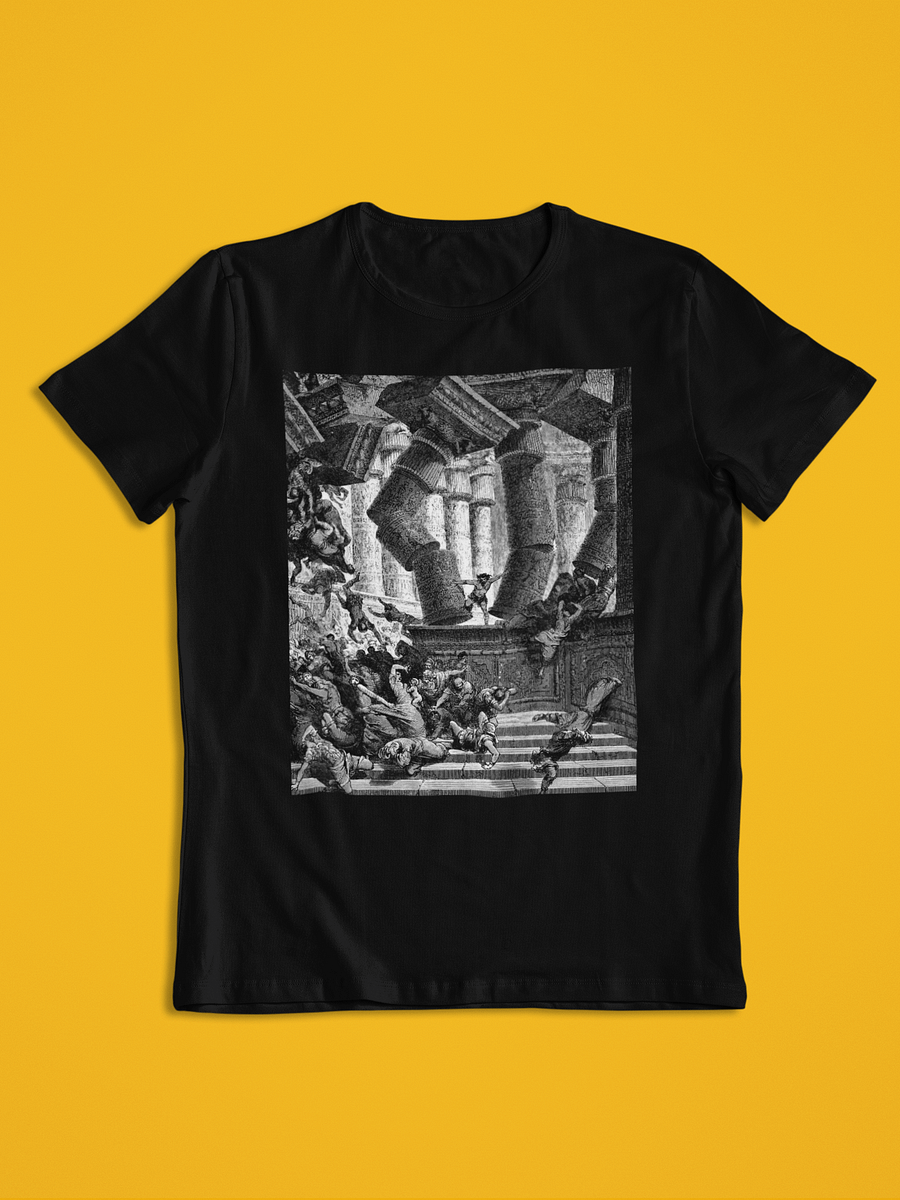 Death of Samson Gustave Dore Bible Illustration Unisex T-Shirt product image (1)