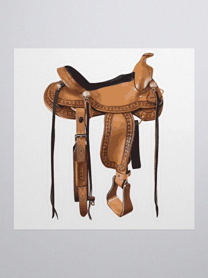 Western Saddle Sticker product image (1)