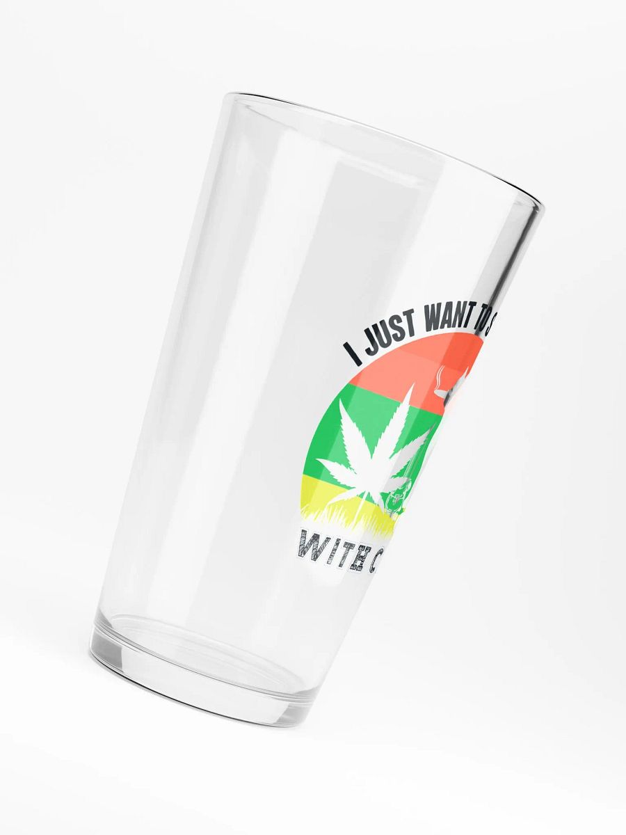 I Just Want to Smoke Weed With Catty - Shaker Pint Glass product image (6)