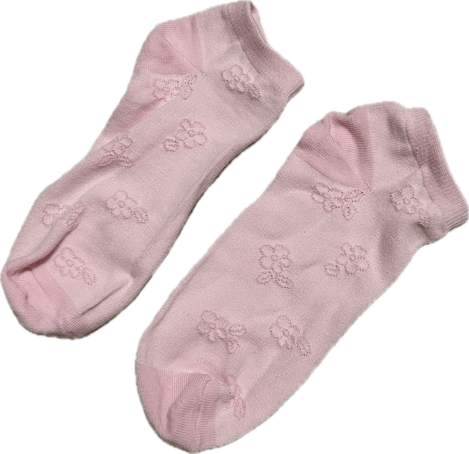 Pink flower ankle socks product image (1)