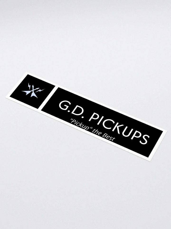G.D. Pickups Official Logo 15" x 3.75" Sticker product image (1)