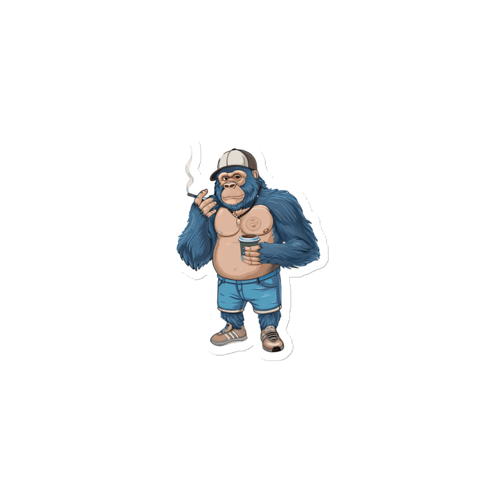 Blue Gorilla - Die-Cut Magnets product image (2)