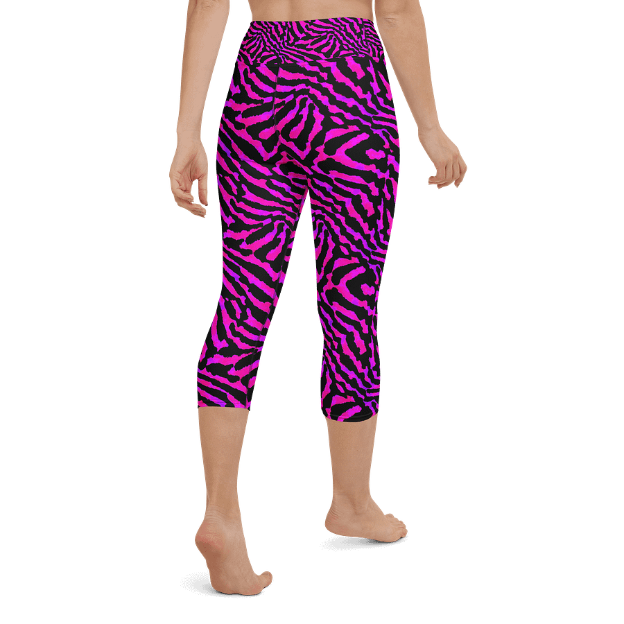Purple Zebra Capri Leggings product image (3)