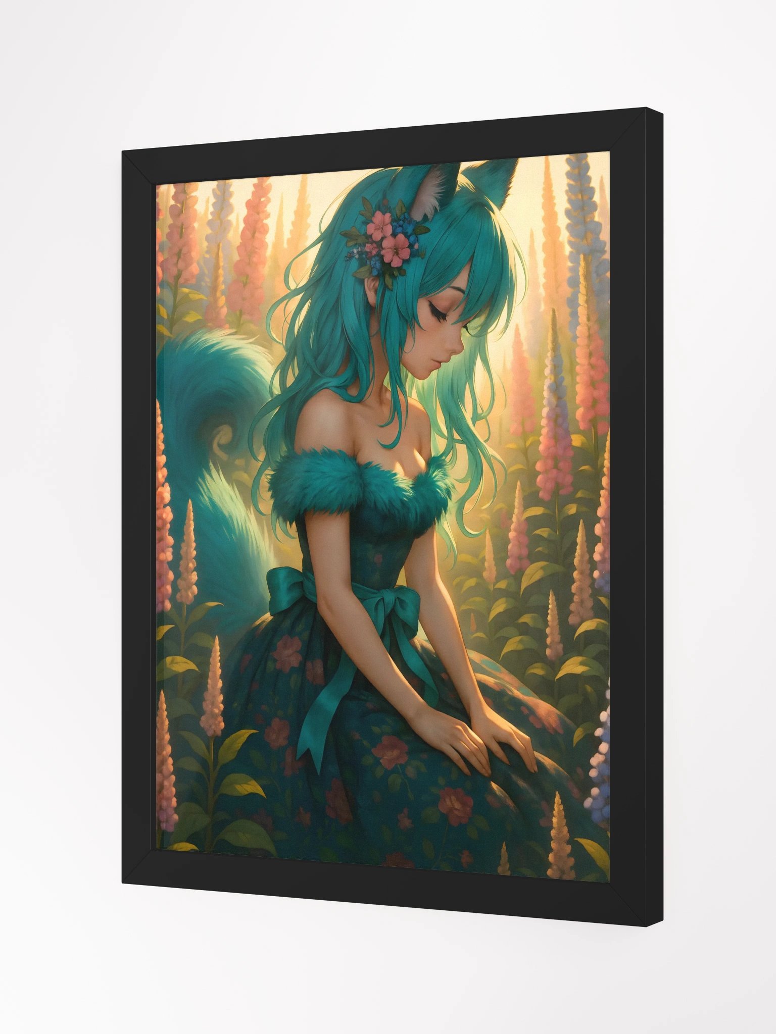 Mireille Flower Field Framed Poster product image (2)