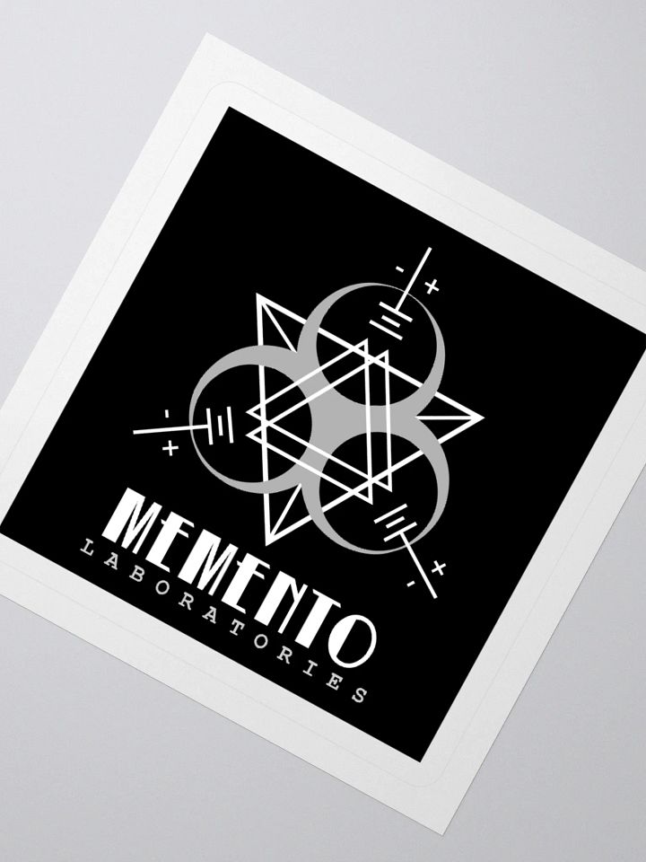 Memento Laboratories Logo [Black] Sticker product image (4)