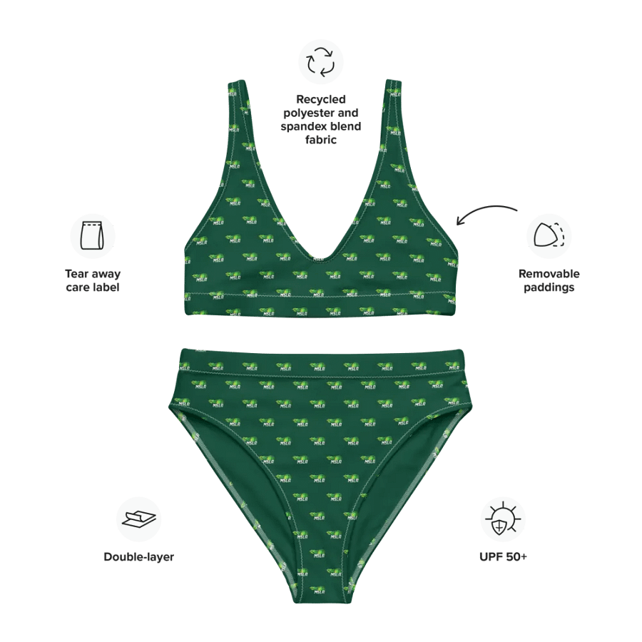 MSLA Green High Waisted Bikini product image (4)