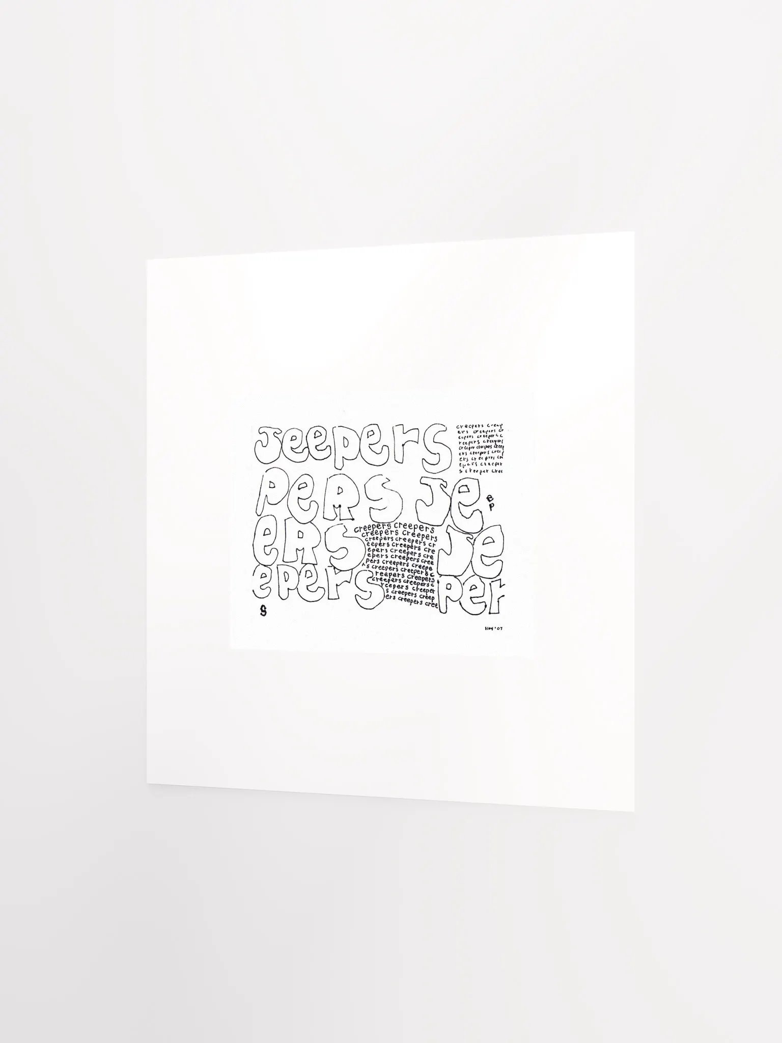 jeepers creepers panel card print product image (5)