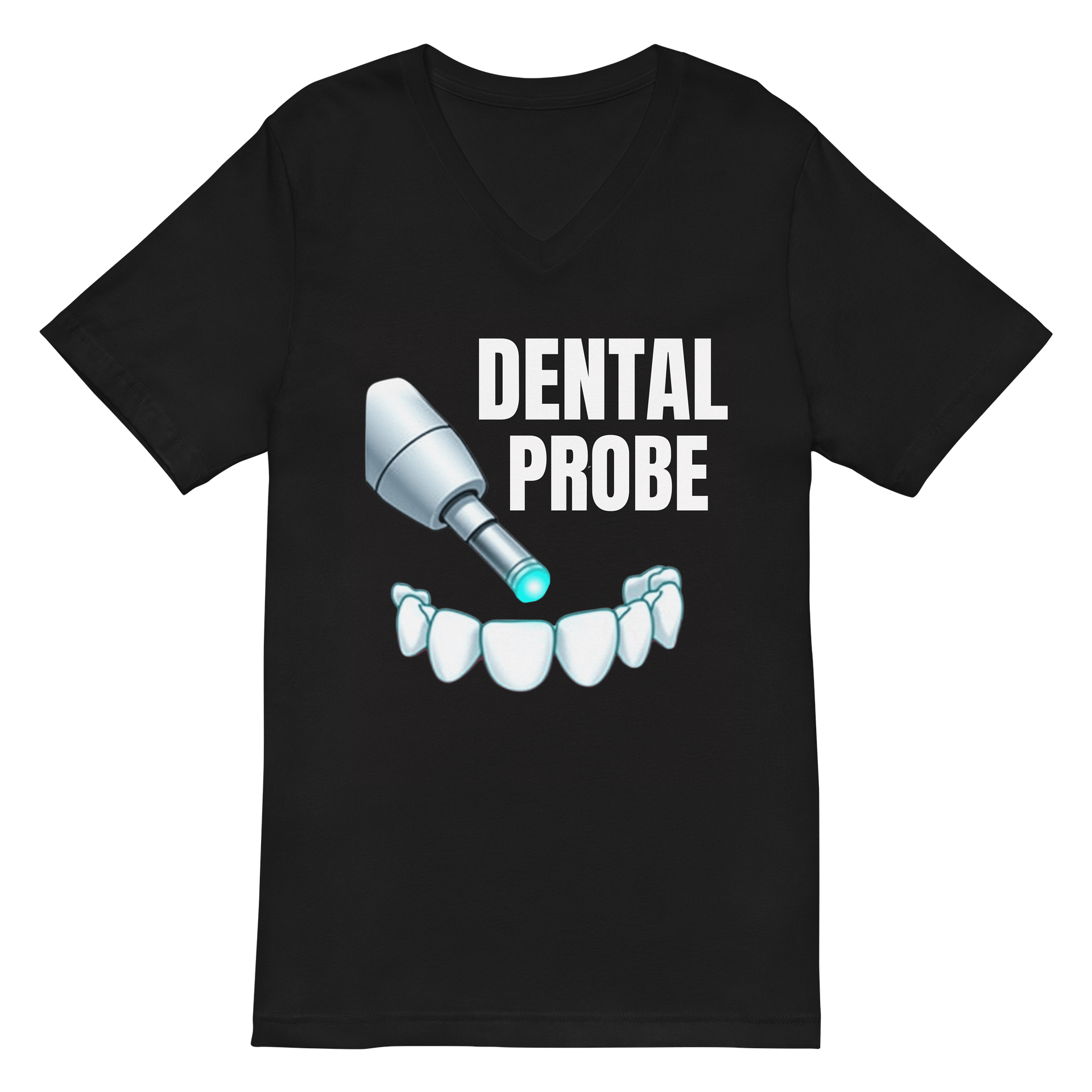 Glowing Dental Probe V-Neck Tee product image (2)