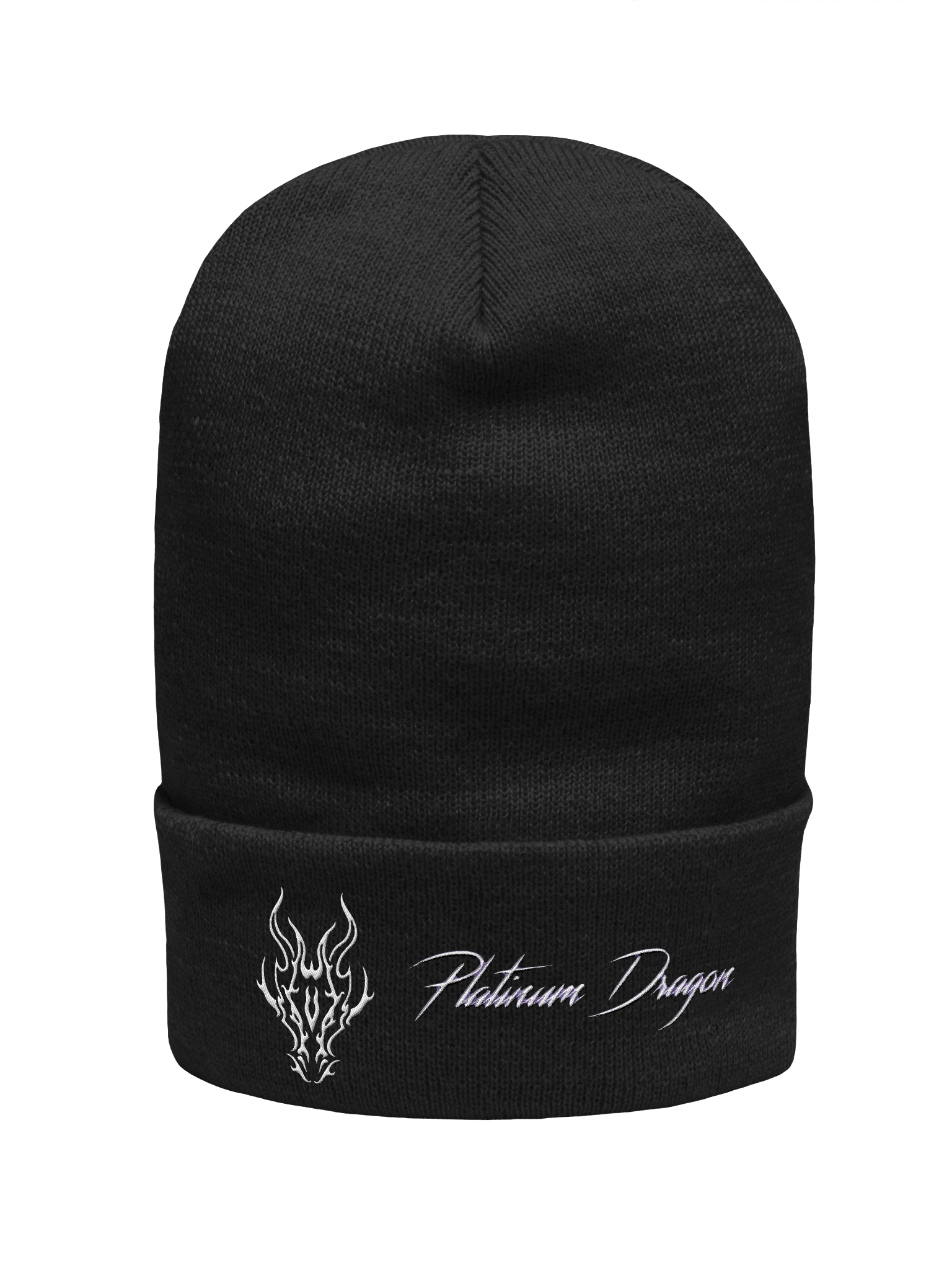 Platinum Dragon Cuffed Beanie product image (5)