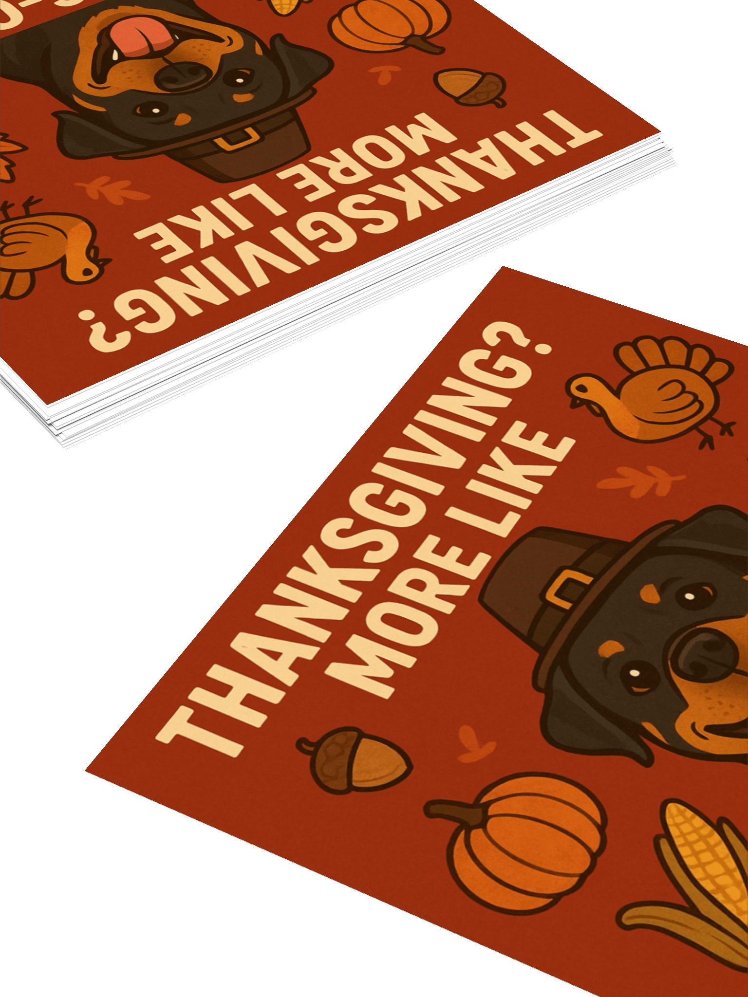 Rottweiler Thanksgiving Sticker Set product image (11)