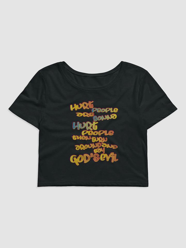 Hurt People - Graffiti - Bella+Canvas Women's Crop Tee product image (2)